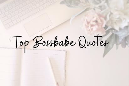Boss babe quote